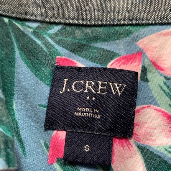 J. Crew floral print Hawaiian shirt size Small - Picture 6 of 10